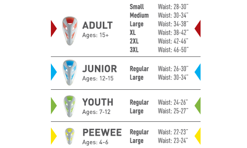 Shock Doctor Youth Size Chart