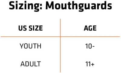 Shock Doctor Gel Max Mouthguard sizing