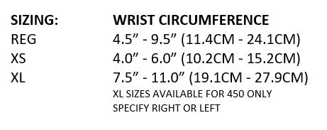 Hely & Weber Tital Wrist Lacing Orthosis and Brace sizing