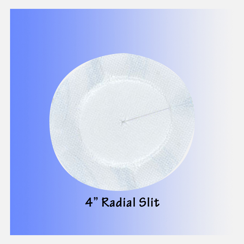 Covaderm Plus Adhesive Wound Dressing 4" with Radial Slit (Case of 200) 46-408