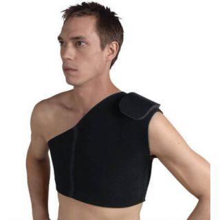 KAV Shoulder Brace - Neoprene Material, Adjustable and Comfortable Pain  Relief, One Size Fits All, SGS Certified, Black Colour