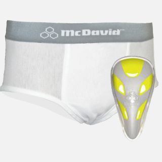 McDavid Youth Performance Brief With Flex Cup White Large 9110 Baseball Football for sale online 