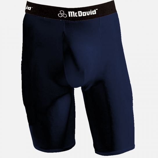 Navy Blue Compression Shorts
