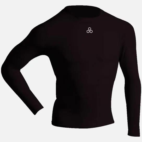 McDavid Sport Compression Shirt With Short Sleeves, Black, Adult Large