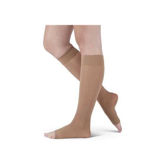 Assure By Medi 15-20 mmHg Calf High Open Toe Compression Stockings, Petite 