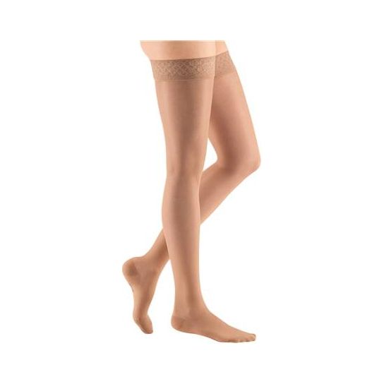 Mediven Sheer & Soft 15-20 Thigh w/ Lace Topband Closed Toe Standard Natural