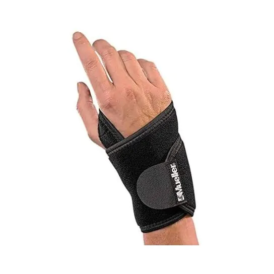 Mueller Wrist Support Wrap, Black, One Size DME-Direct
