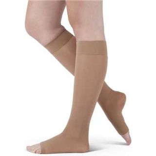 Assure By Medi 15-20 mmHg Calf High Open Toe Compression Stockings, Petite 