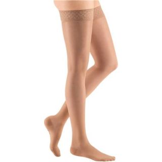Mediven Sheer &amp; Soft 15-20 Thigh w/ Lace Topband Closed Toe Standard Natural