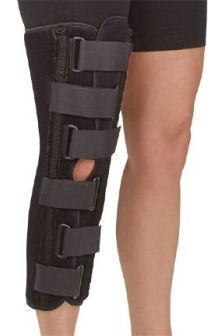 DeRoyal Sized Black Foam Knee Immobilizer