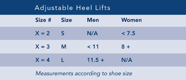 Breg Adjustable Heel Lifts