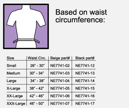 DeRoyal Elastic/Neoprene Back Support