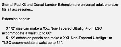 DeRoyal Ultralign+ and Ultralign TLSO Accessories