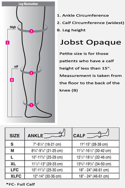 Jobst Opaque Knee High 15-20 DME-Direct
