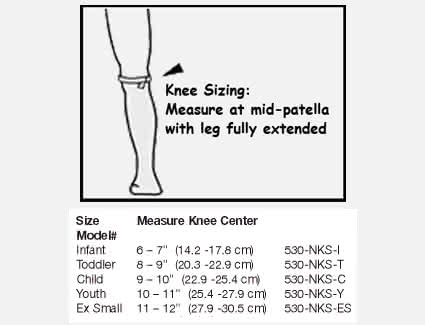 RCAI Pediatric Neoprene Knee Sleeve with Patella Ring