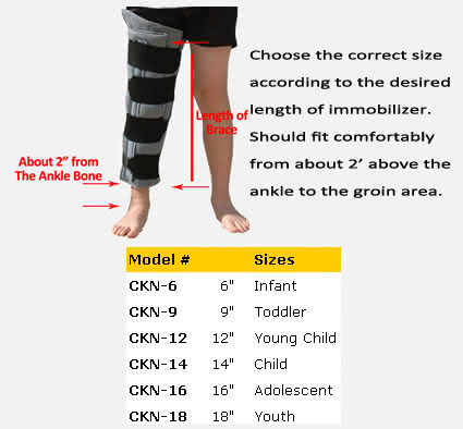 Wheaton Pediatric Knee Immobilizer