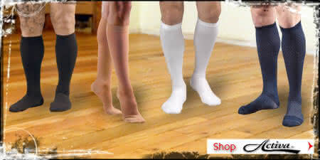 Activa compression stockings hosiery