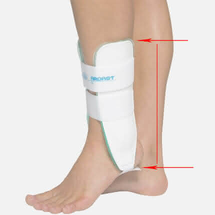 aircast air-stirrup ankle brace sizing