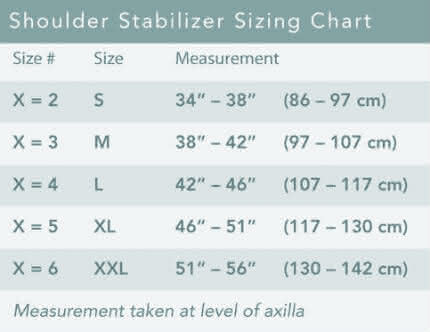 Breg Shoulder Stabilizer Sizing