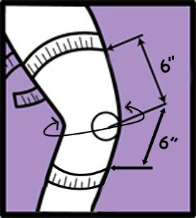 Donjoy Female Fource Knee Brace sizing