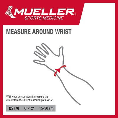 Mueller Wraparound Wrist Support sizing