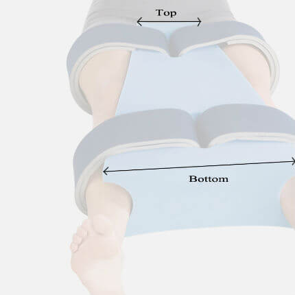 Procare Hip Abduction Pillow sizing