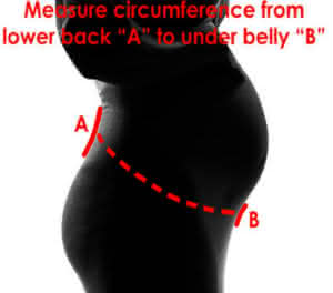 thuasne lombamum maternity belt sizing